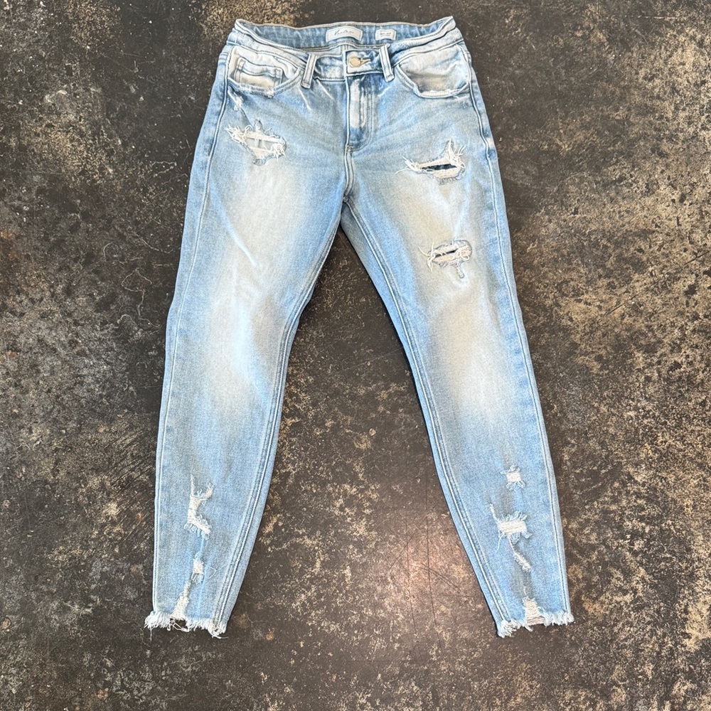 KanCan Light Blue Distressed Skinny Jeans
